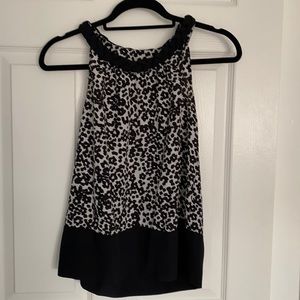 Banana Republic black and white blouse